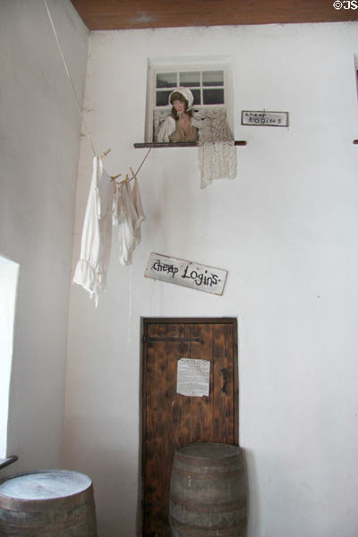 Rooming house at Ulster American Folk Park. Omagh, Northern Ireland.