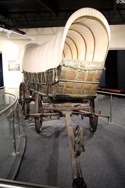 Conestoga Wagon at Ulster American Folk Park. Omagh, Northern Ireland.