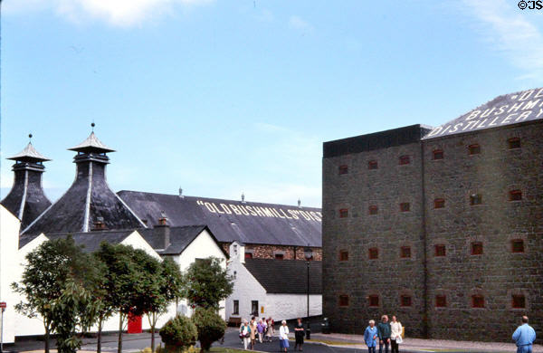 Old Bushmills Distillery on outskirts of Bushmills. Northern Ireland.