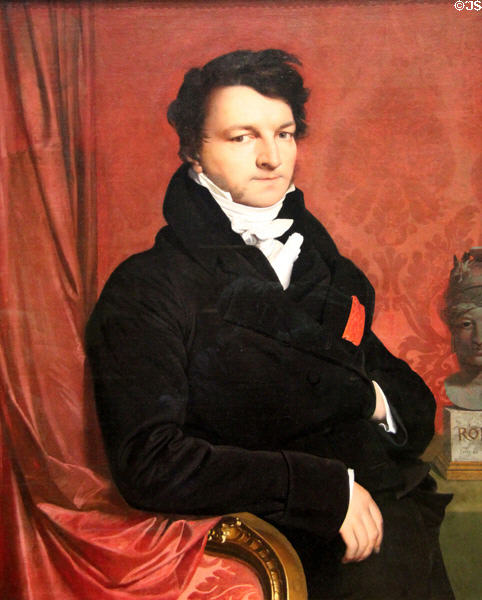 Portrait of Monsieur de Norvins (1811-2) by Jean-Auguste-Dominique Ingres at National Gallery. London, United Kingdom.