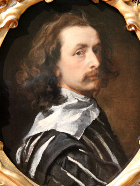 Sir Anthony van Dyck self portrait (c1640) at National Portrait Gallery. London, United Kingdom.