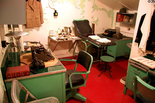 Medical office aboard Battleship Alabama. Mobile, AL.