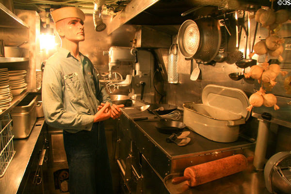 Galley of Submarine USS Drum. Mobile, AL.
