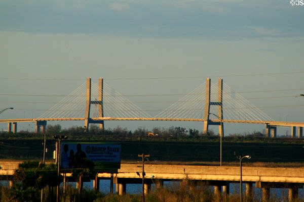 Bay Bridge (1991) carrying US 90 & 98 over Mobile's main ship channel. Mobile, AL.