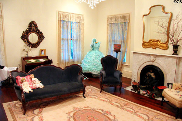 Upstairs parlor at Bragg-Mitchell Mansion. Mobile, AL.
