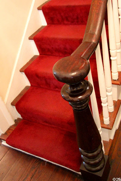 Newel post at Conde-Charlotte Museum. Mobile, AL.