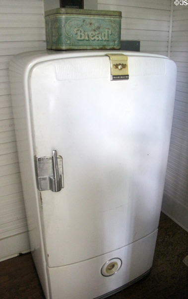 Frigidaire refrigerator at Clinton Birthplace Home. Hope, AR.