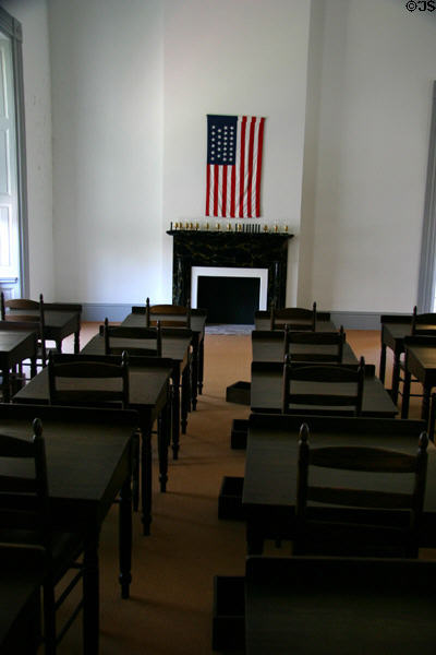 House of Representatives desks & chairs in Old State House. Little Rock, AR.