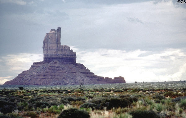 Monument Valley pinnacle like feathers. AZ.