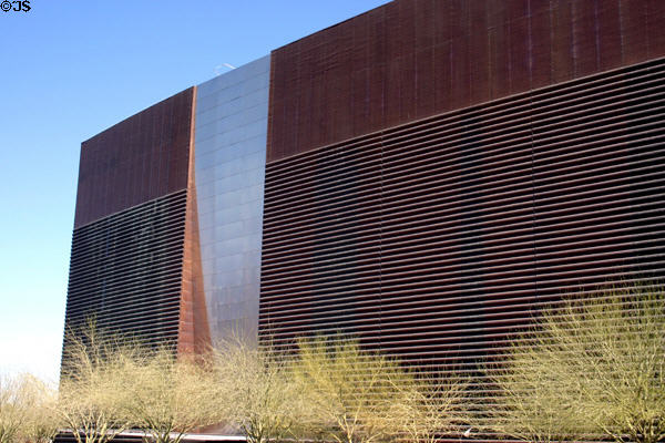 Western face of Phoenix Central Library. Phoenix, AZ.