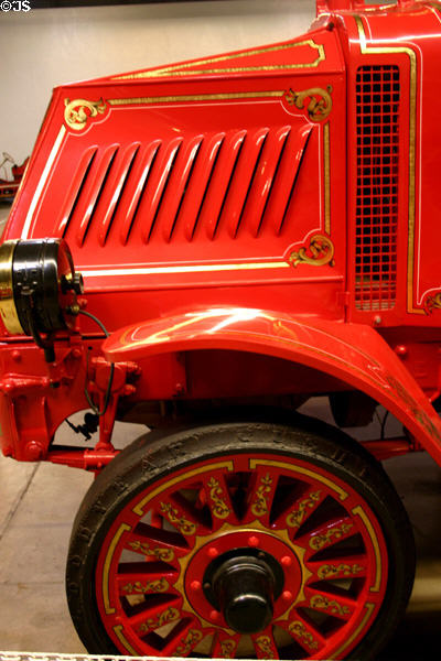Meck / Holloway ladder & chemical truck hood detail in Hall of Flame. Phoenix, AZ.