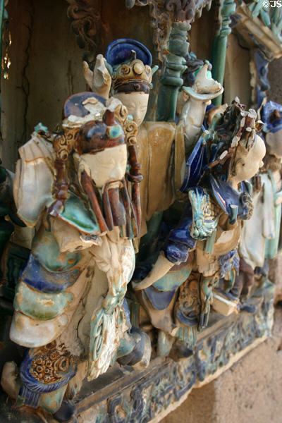 Chinese pottery with architecture at Taliesin West. Scottsdale, AZ.