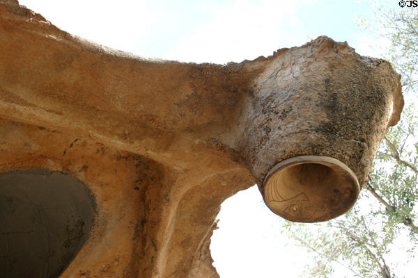 Beehive-like lighting at Cosanti. Paradise Valley, AZ.
