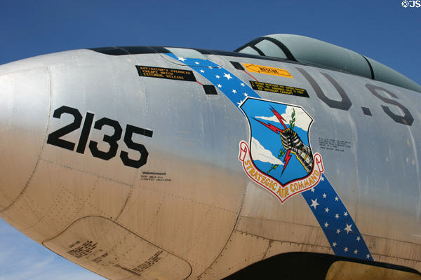 Nose of SAC Boeing EB-47E Stratojet bomber (1948-68), Pima Air & Space Museum. Tucson, AZ.