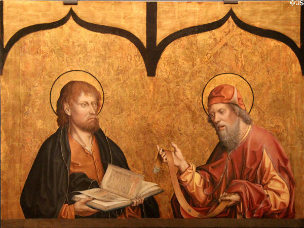 St Mark & St Thomas painting (1480-8) by Fernando Gallego at University of Arizona Museum of Art. Tucson, AZ.