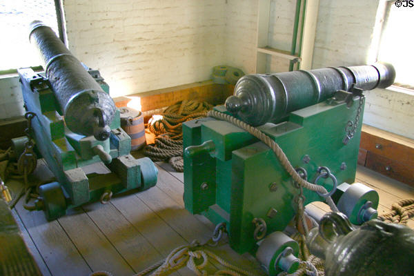 Canon of Sutter's Fort rivaled those of the governing Spanish. Sacramento, CA.