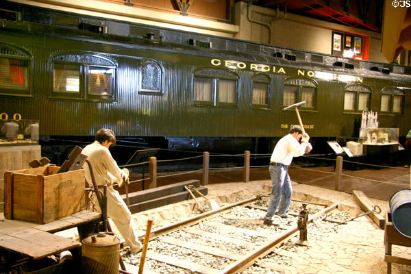 Georgia Northern Railroad Gold Coast private passenger car (1905) at California State Railroad Museum. Sacramento, CA.