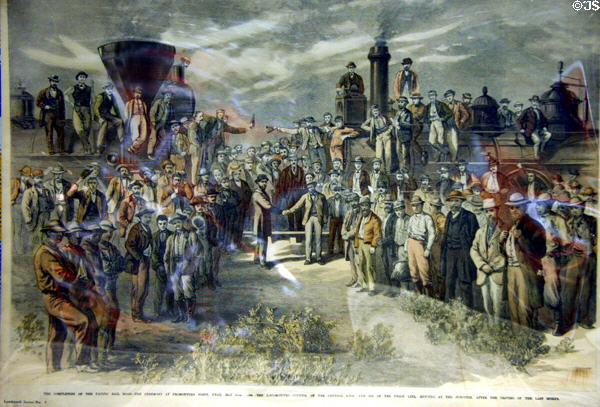 Color lithograph of 