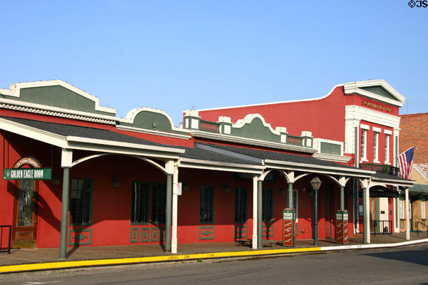 Sacramento Engine Company 3 & other heritage buildings in Old Sacramento. Sacramento, CA.