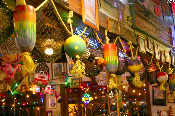 Seafood restaurant décor in Old Sacramento. Sacramento, CA.
