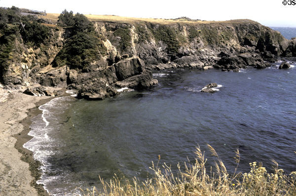 Beach at Bodega Bay. CA. On National Register.