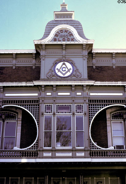 Richie Block (1892) a Mason's Lodge. St Helena, CA.