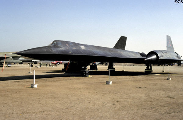 Lockheed SR-71A Blackbird (1964) at March Field Air Museum. CA.