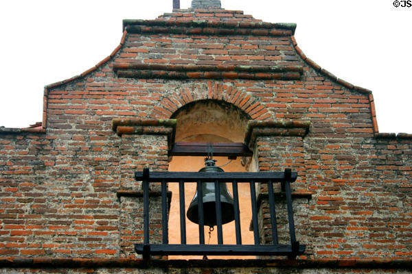First bell cast in California at San Antonio de Padua Mission. Jolon, CA.