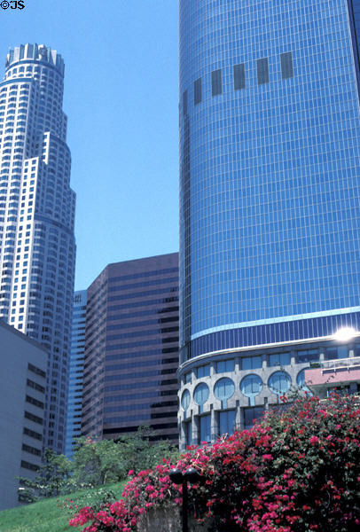 First Interstate World Center & California Plaza. Los Angeles, CA.