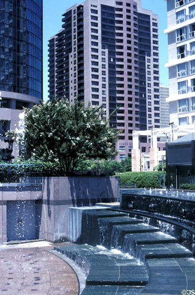 Waterfalls of California Plaza. Los Angeles, CA.