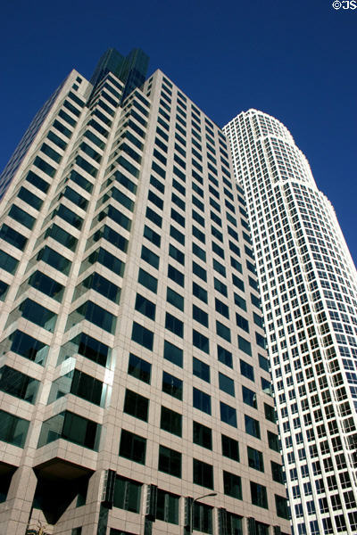 801 Tower & 777 Tower on South Figueroa Street. Los Angeles, CA.