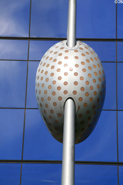 Flood lamp detail at Pacific Design Center. Hollywood, CA.