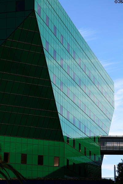 Facade of Pacific Design Center Green building. Hollywood, CA.