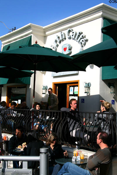 Cafe in Melrose Ave. gallery district. Hollywood, CA.