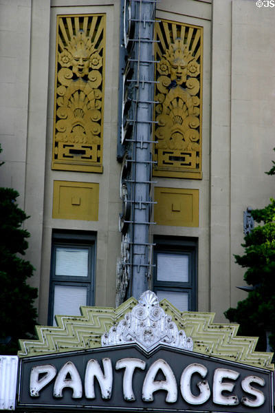 Pantages Theatre marquee. Hollywood, CA.