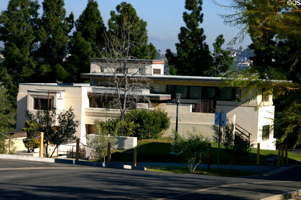 Arts & Crafts Building (c1919) (1st house of Aline Barnsdall) in Barnsdall Park. Los Angeles, CA. Architect: Rudolf Schindler & Frank Lloyd Wright.