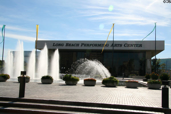 Long Beach Performing Arts Center Terrace Theater entrance from Ocean Blvd. Long Beach, CA.