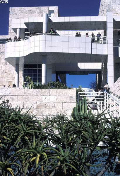 Detail of J. Paul Getty Museum. Malibu, CA.