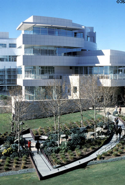 Building of J. Paul Getty Museum. Malibu, CA.