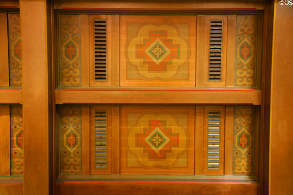 Ceiling detail of Los Angeles Union Station. Los Angeles, CA.