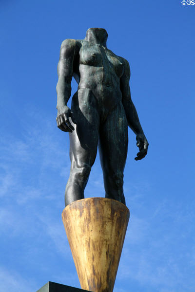 Female figure on Olympic Gateway at Memorial Coliseum. Los Angeles, CA.