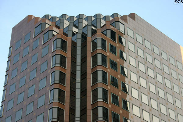 Terraced roofline of Westwood Place detail. Los Angeles, CA.
