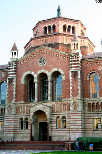UCLA's Powell Library (1929) (on Shapiro Fountain Plaza). Los Angeles, CA. Style: Italian Romanesque. Architect: George W. Kelham.