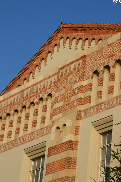 Brickwork details of Student Activities Center. Los Angeles, CA.