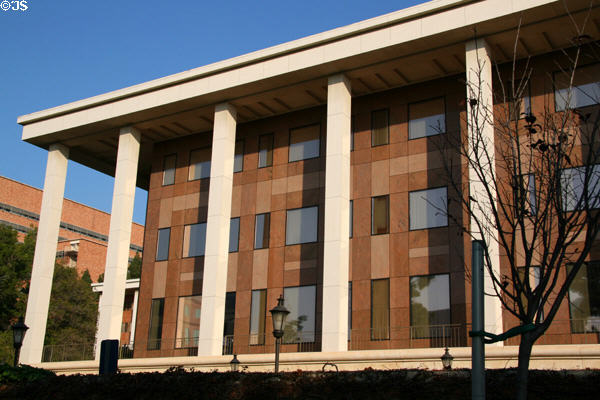 Facade of Doris Stein Eye Research Center. Los Angeles, CA.