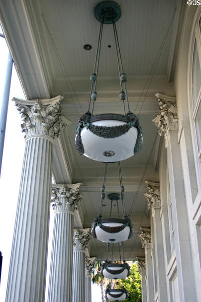 Columns of MGM studio entrance. Culver City, CA.
