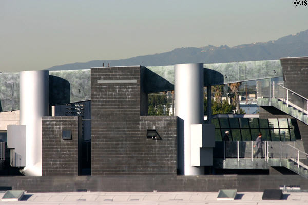 Outside roof corridor of Stealth Building. Culver City, CA.