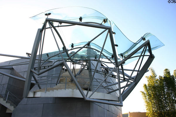 Freeform observation deck of Umbrella Building. Culver City, CA.