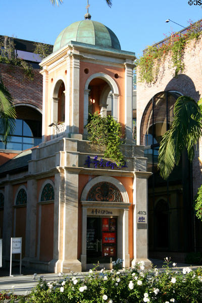 Shop in style of Italian church in Rodeo Collection shopping center (413 Rodeo Dr.). Beverly Hills, CA.
