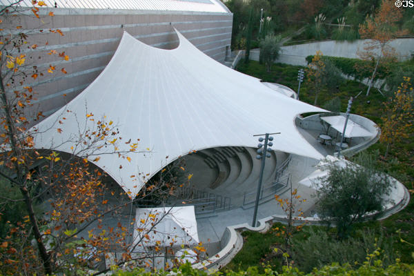 Outdoor covered amphitheater at Skirball Cultural Center. Los Angeles, CA.